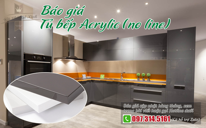 bao gia tu bep acrylic khong duong line